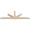 Ekena Millwork Kennewick Smooth Timber Gable Bracket, Douglas Fir, 108"W x 40"H x 3 1/2"D x 5 1/2"F, 9/12 Pitch GBW108X40X0406KEN00SDF - alternate 4